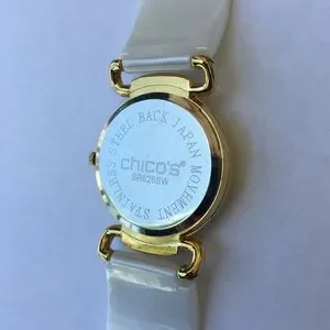 Chico’s Anitania Watch Enamel White Gold Vintage Chico main image 4
